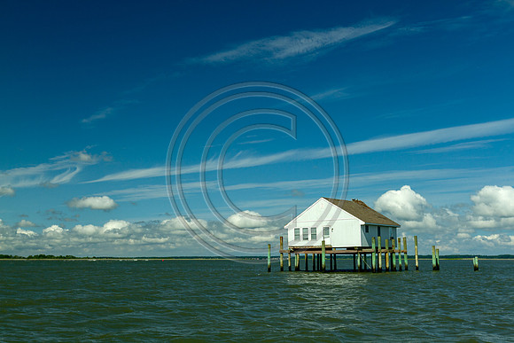Chincoteague House on stilts_3183